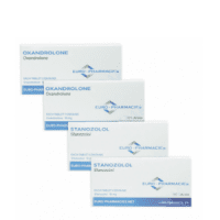 Pack de ganancia de masa seca de Euro Pharmacies – Anavar / Winstrol (6 semanas)