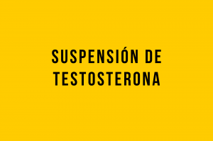 suspension de testosterona