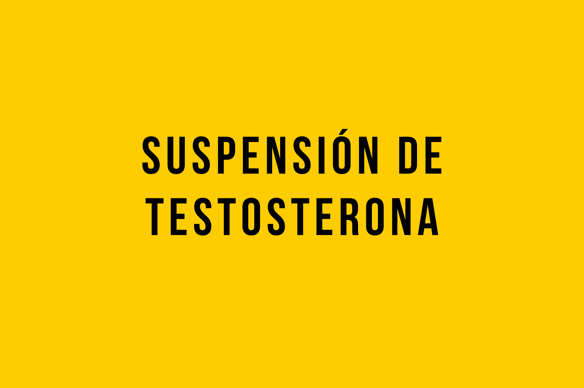 suspension de testosterona