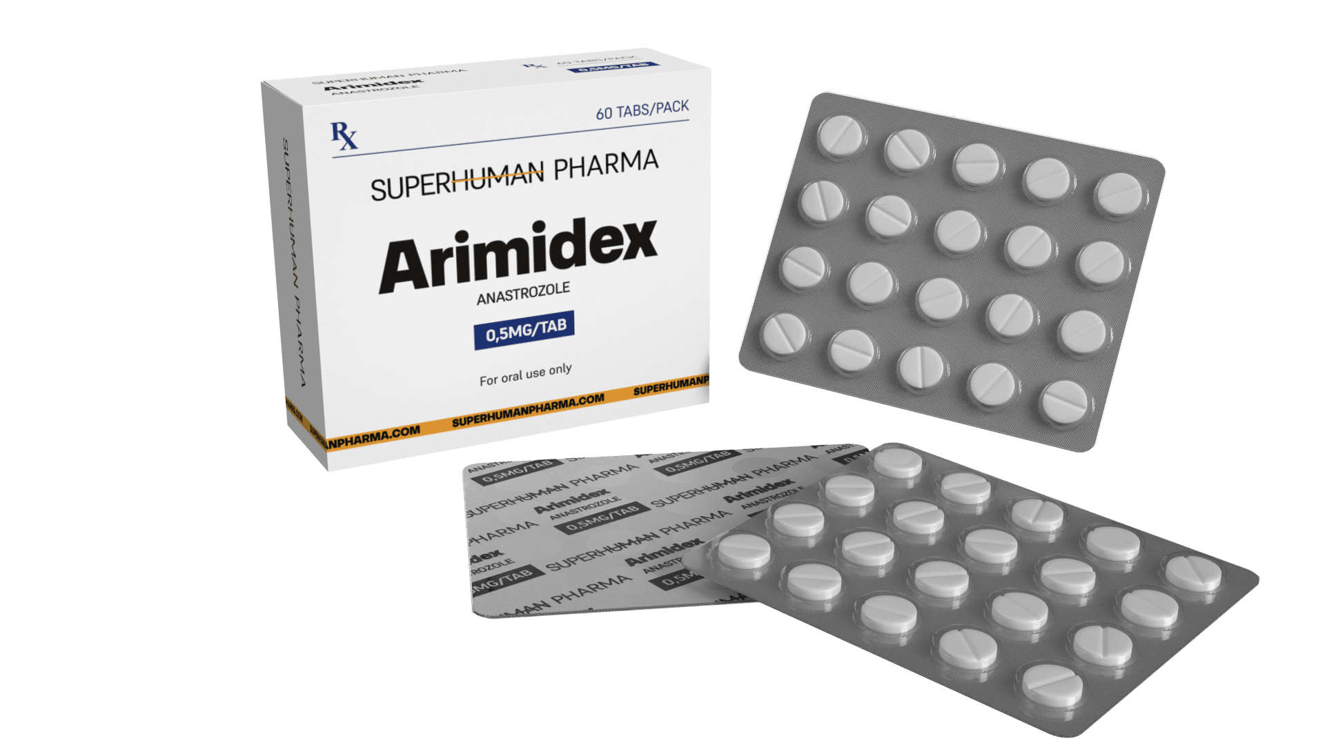 Arimidex 0.5 mg [60 comprimidos] SuperHuman Pharma: Inhibidor de aromatasa